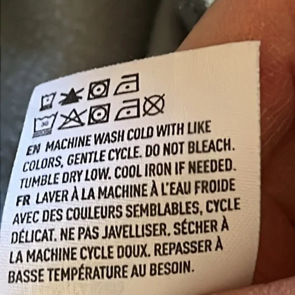 American Eagle Spa Blue Velour Cropped Pullover Hoodie Size Small - Picture 11 of 11